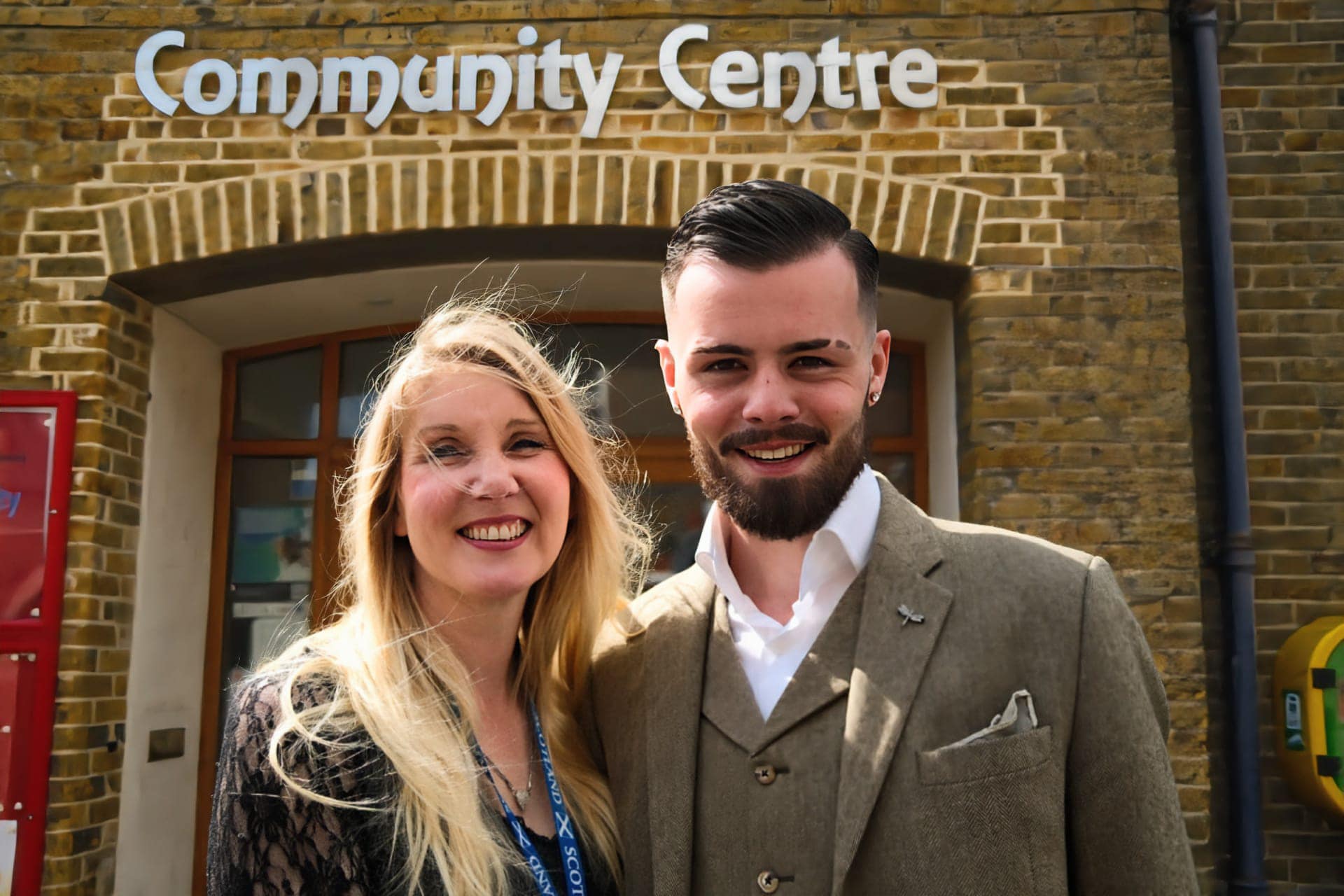 Vicky Clark with a guest